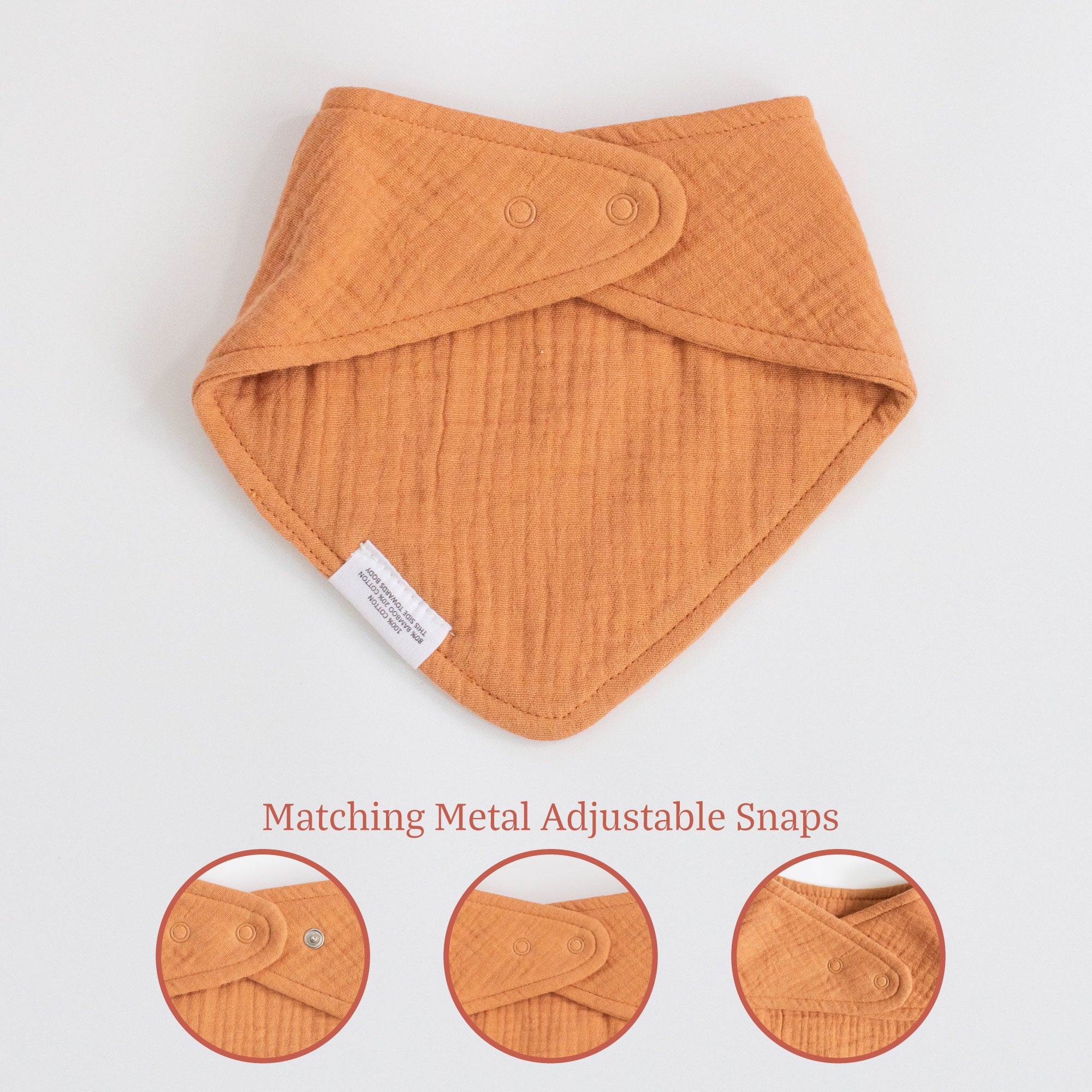 Organic Cotton Muslin Baby Bibs Custom Pack